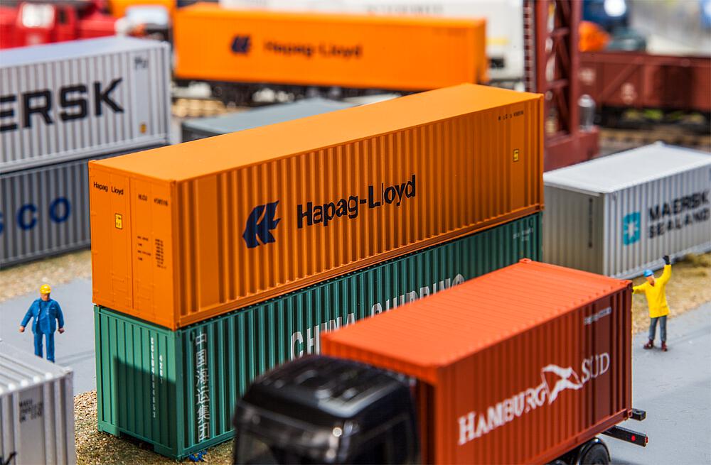 Faller 180841   H0  40' Hi-Cube Conteneur Hapag Lloyd 140 x 28 x 33 mm
