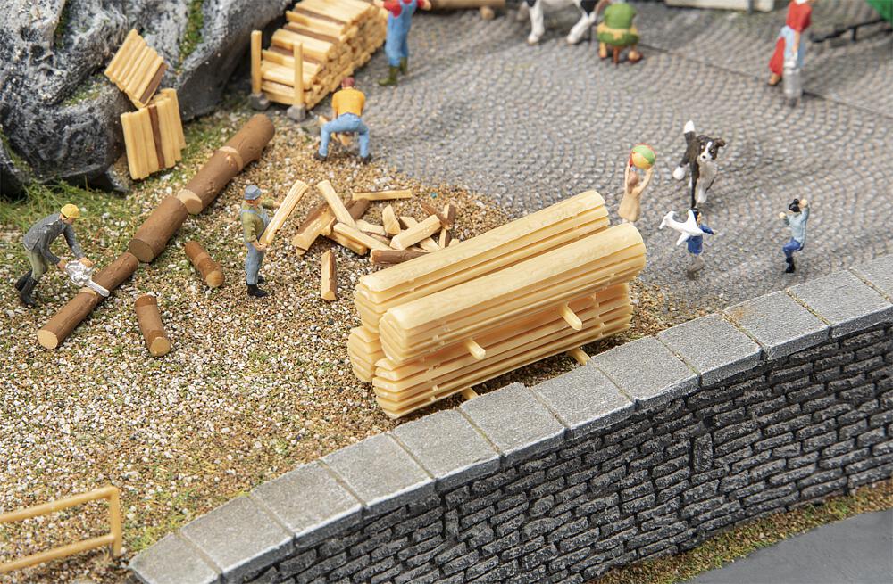 Faller 180872   H0  2 Piles de dosses 