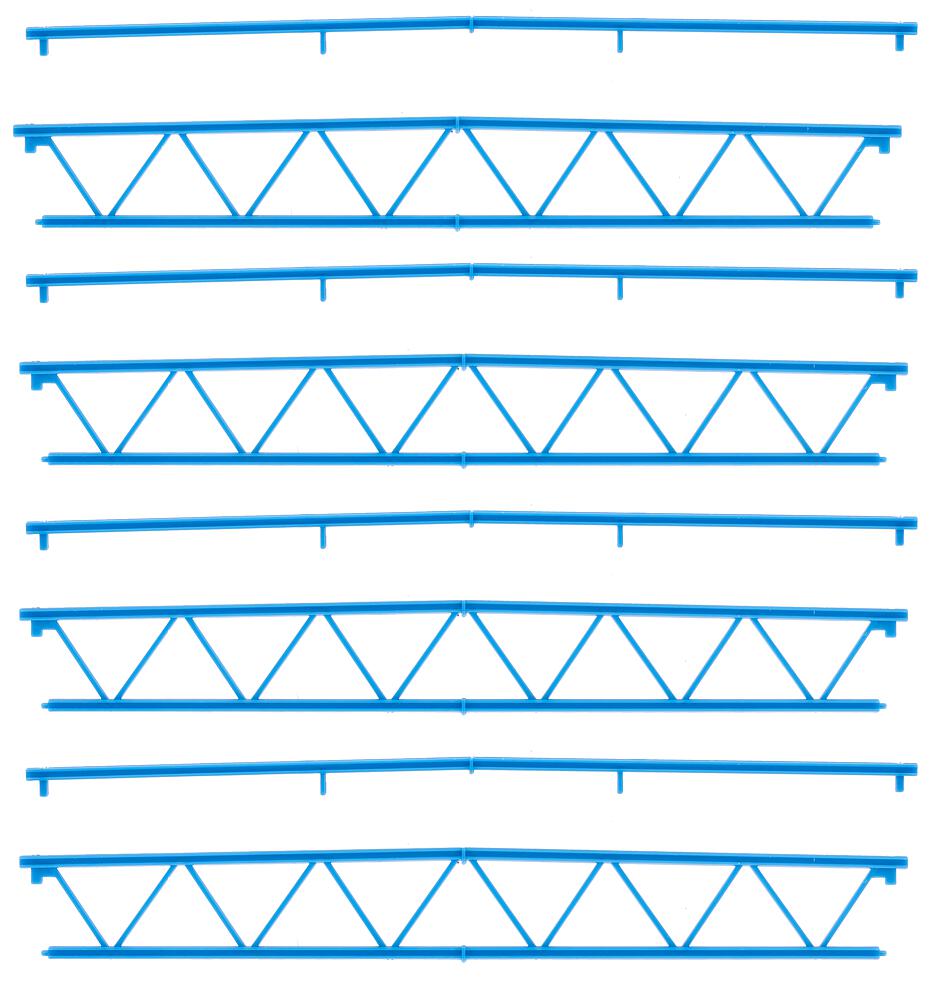 Faller 180885   H0  4 Poutres métalliques, Goldbeck 149 x 19,5 x 2,5 mm (4 x)