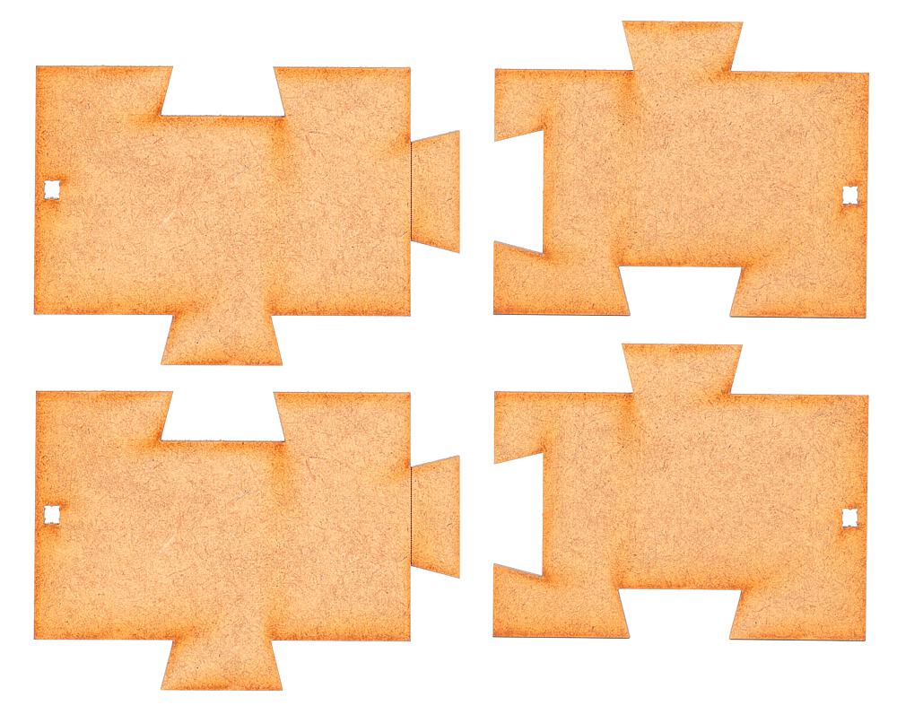 Faller 180890   H0  Plaques de sol Coffret de complément, Goldbeck 85,5 x 60 x 3 mm (2 x), 75,5 x 60 x 3 mm (2 x)