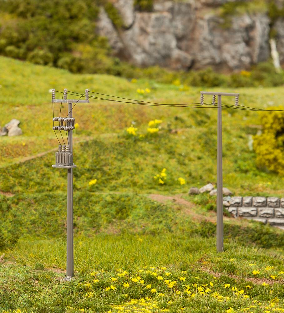 Faller 180928   H0  4 Mâts de lignes électriques 