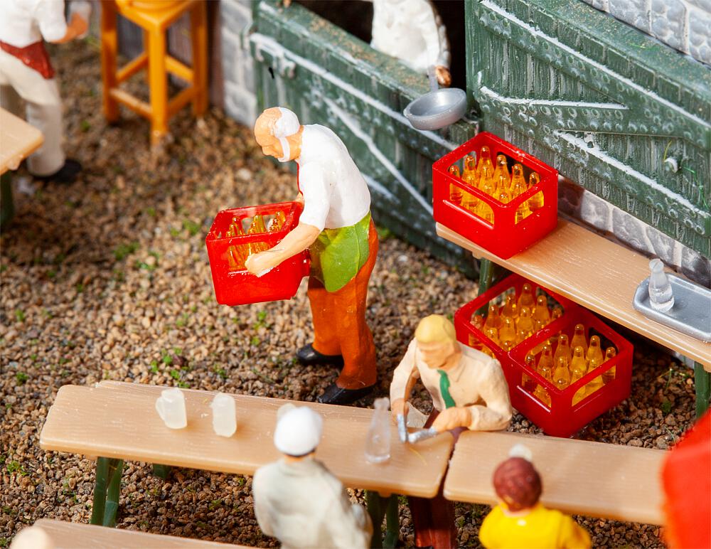 Faller 180996   H0  4 Caisses à boisson avec jus de fruit 