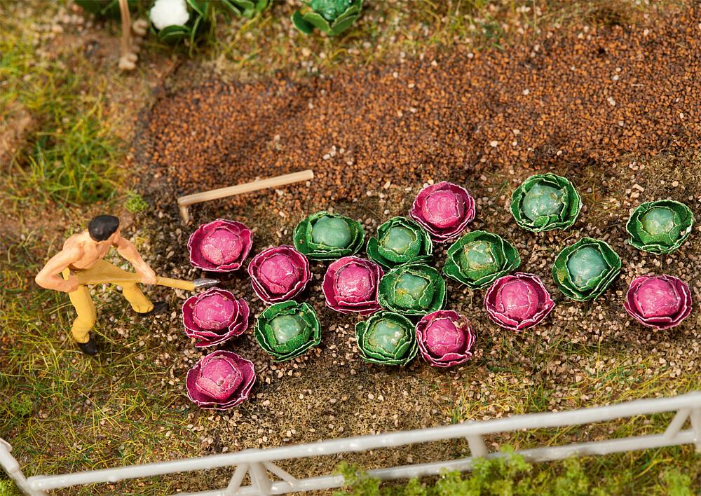 Faller 181263   H0  10 Choux blancs et 10 Choux rouges 