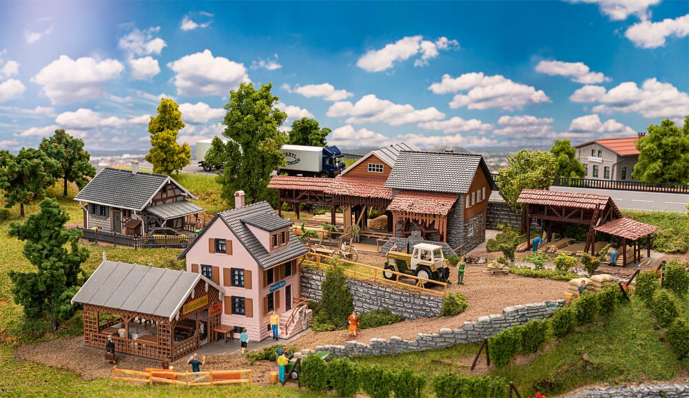 Faller 190138   H0  Coffret promotionnel Scierie 230 x 160 x 104 mm, 145 x 145 x 96 mm, 130 x 86 x 56 mm, 115 x 87 x 59 mm