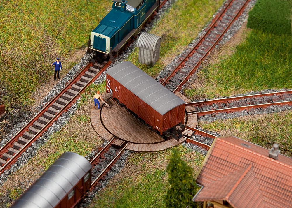 Faller 222114   N, Z  Petite plaque tournante pour wagon avec servocommande Ø 63 x 35 mm