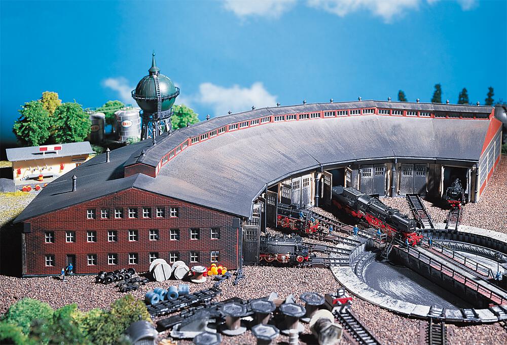 Faller 222118   N  Rotonde à locomotive, 2 emplacements 206 x 199 x 96 mm