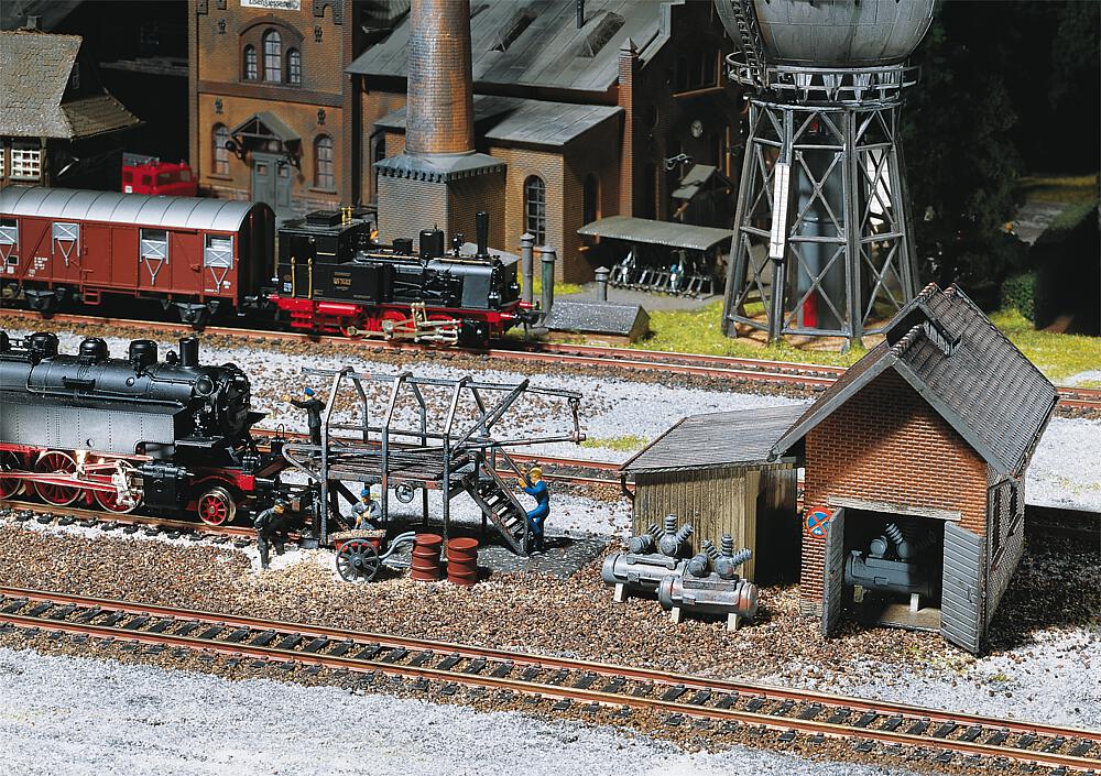 Faller 222138   N  Grue d'eau, gabarit de chargement, échafaudage tubulaire 