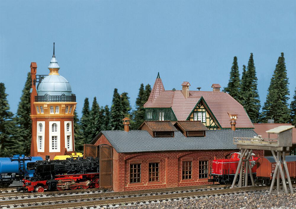 Faller 222141   N  Hangar à locomotive, 1 emplacement 175 x 52 x 62 mm