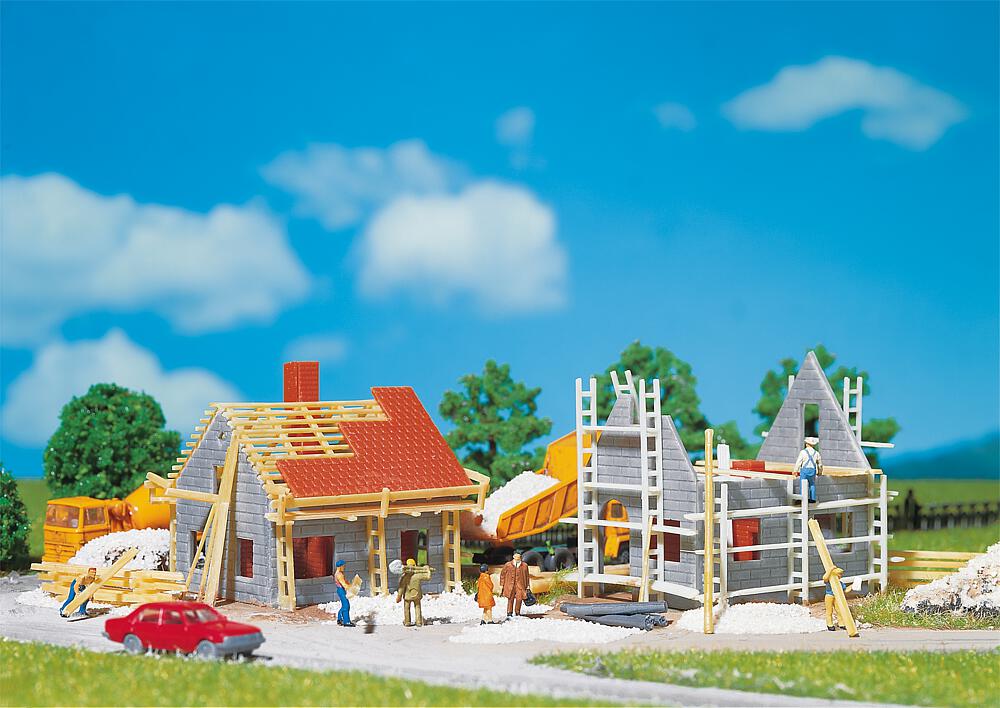 Faller 232223   N  2 Maisons en construction 72 x 54 x 48 mm, 62 x 57 x 49 mm