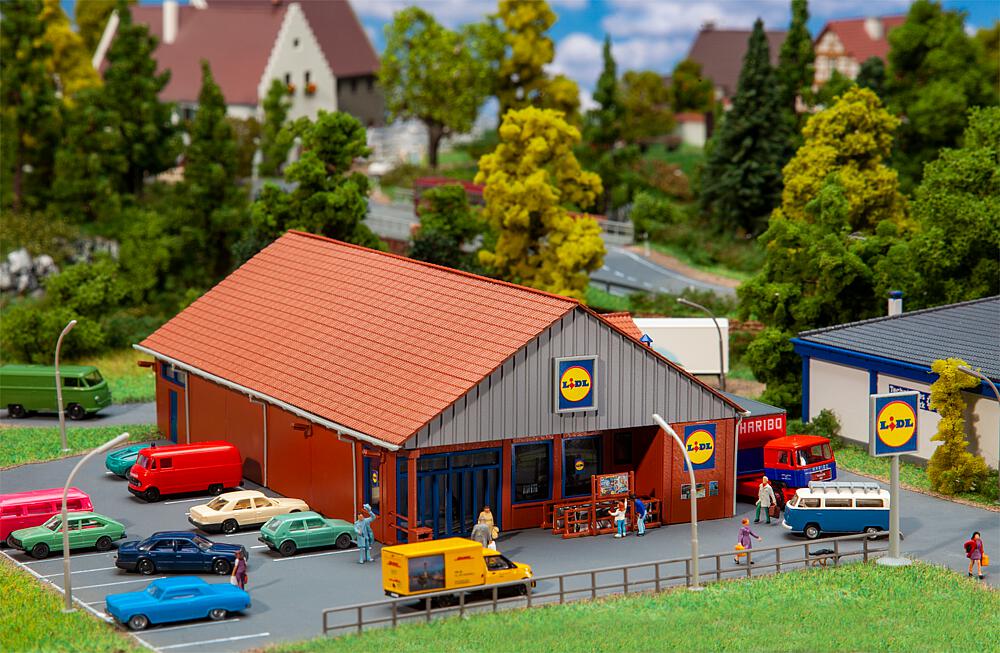 Faller 232337   N  Supermarché Lidl 125 x 185 x 55 mm