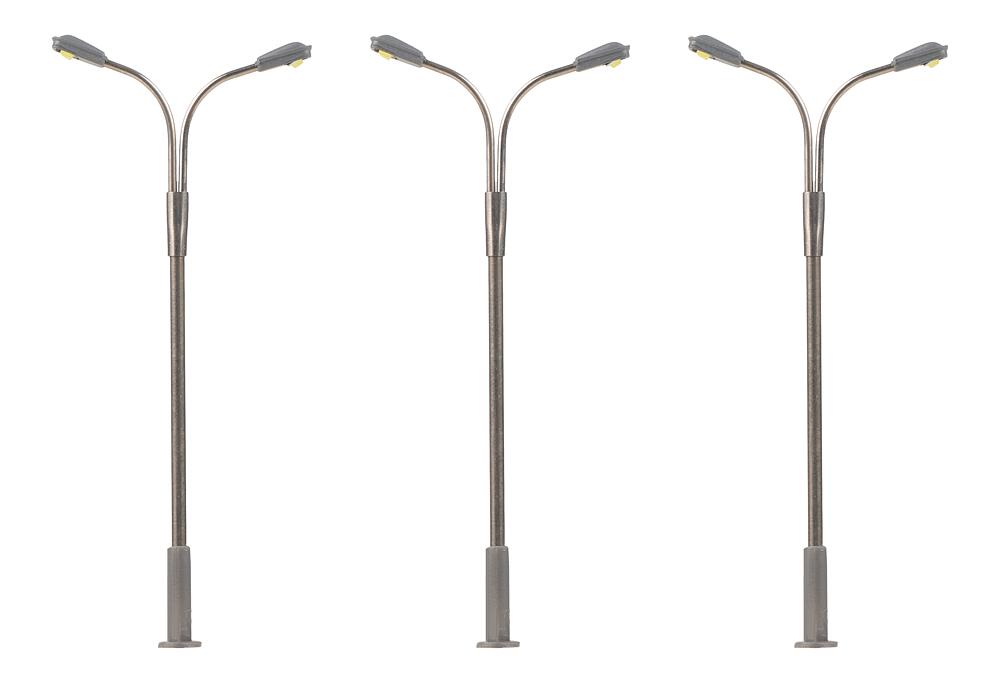 Faller 272121   N  Éclairages publics LED, lampadaires, froid blanc, 3 pièces 