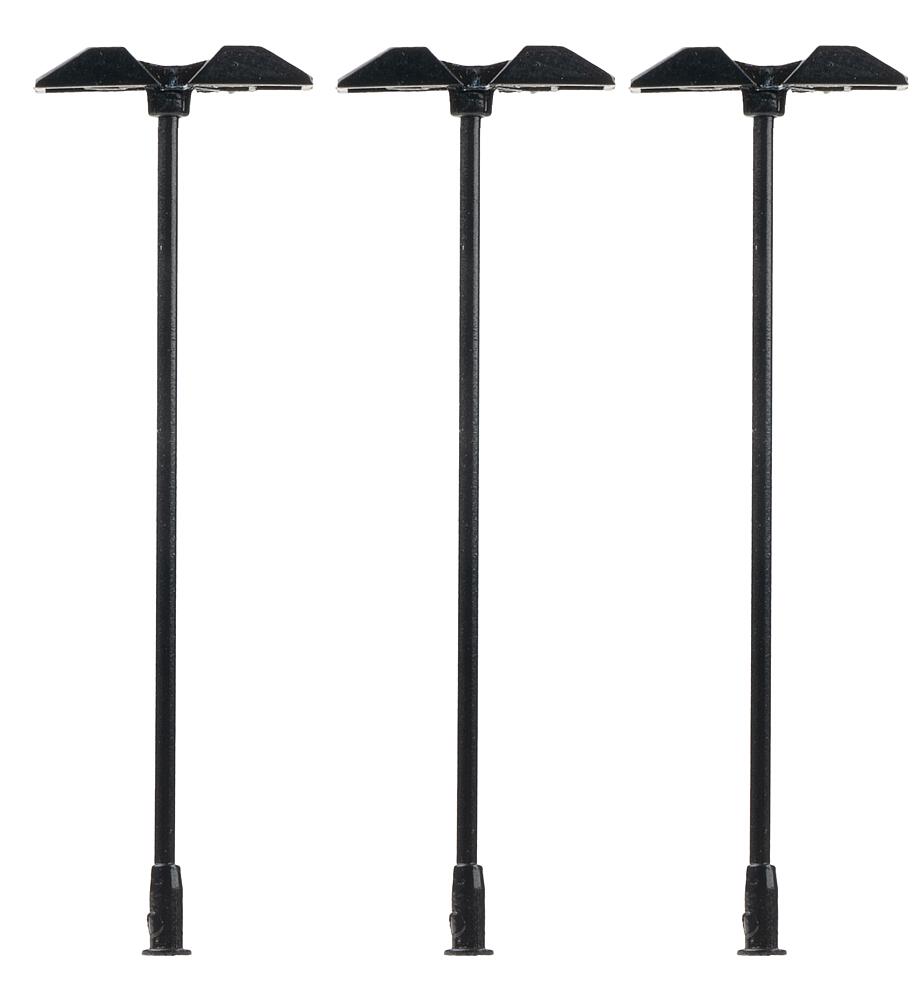 Faller 272132   N  LED-Trapezleuchte, zweiflammig, warmweiß, 3 Stück 