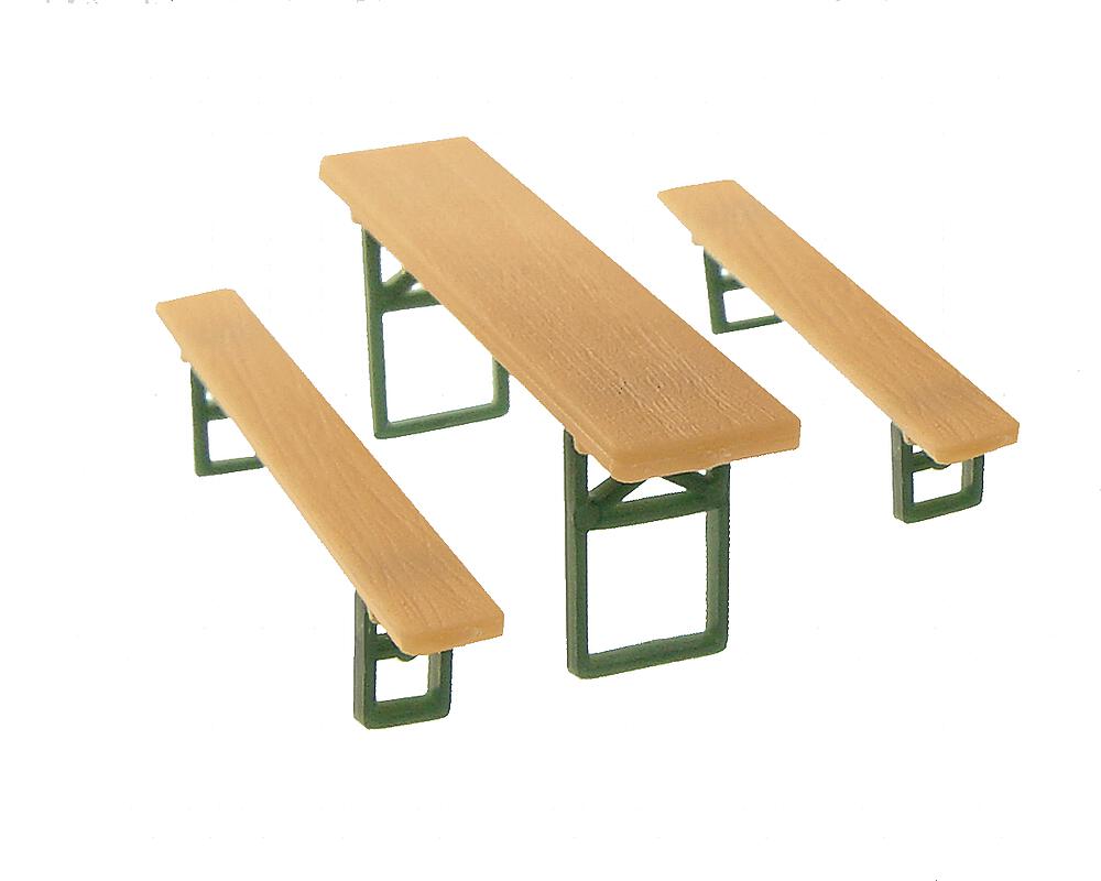 Faller 272442   N  48 Bancs et 24 Tables de brasserie 