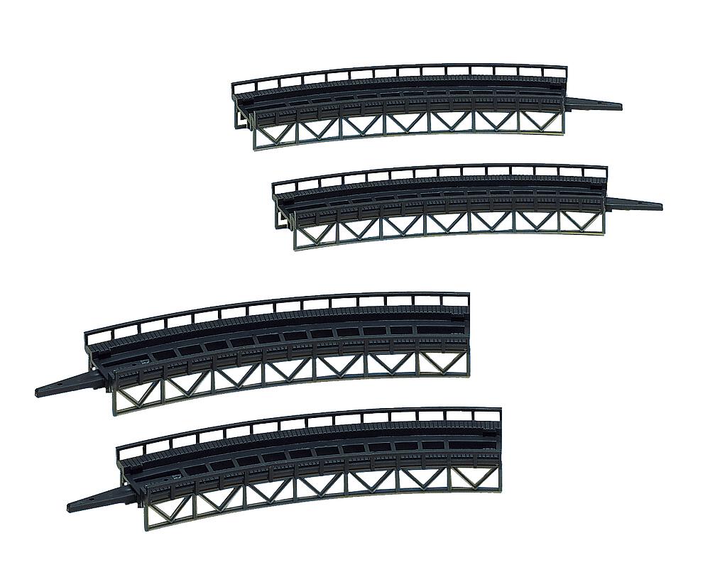 Faller 282905   Z  4 Chemins de roulement 2 x R 220 mm 30°, 2 x 195 mm 30°