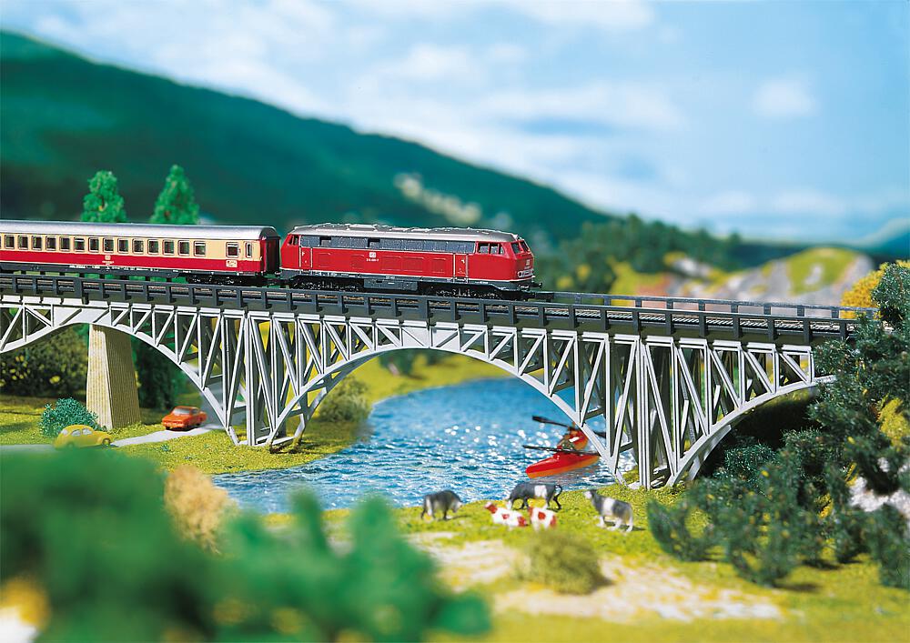 Faller 282915   Z  Pont porteur métallique 220 x 25 x 47 mm