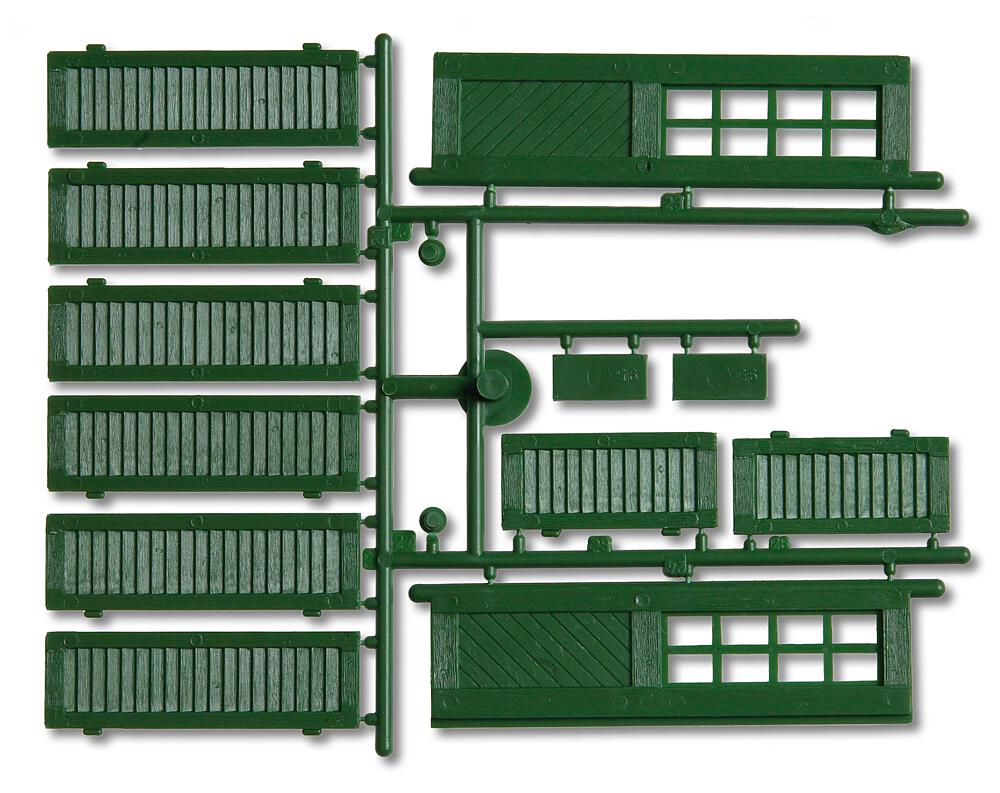 POLA 333112   G  Volets et portes, verts A: 65 x 20 mm
B: 45 x 20 mm
C: 100 x 31 mm