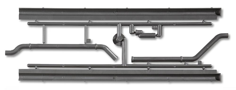 POLA 333114   G  Gouttières 238 mm (2 x)
A: 115 mm
B: 134 mm