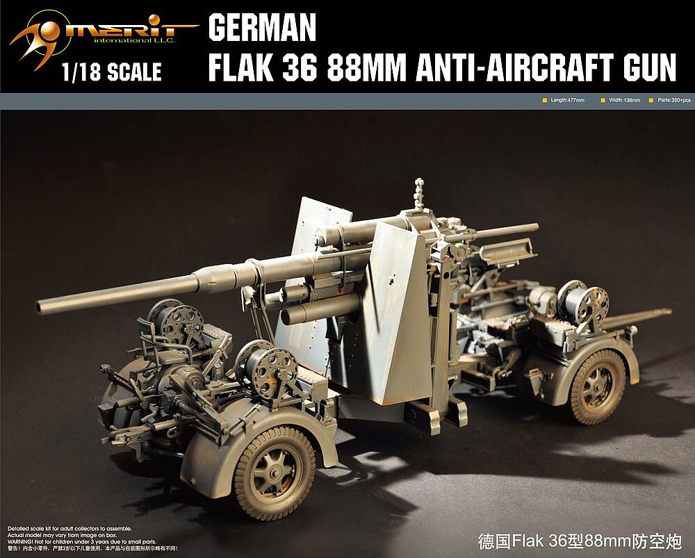 I LOVE KITS 61701  1/18 88 mm Flak 36 
