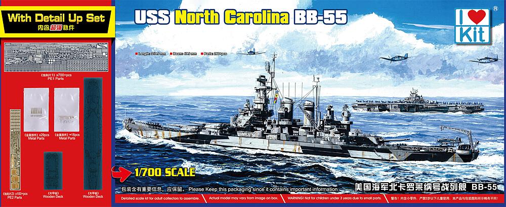 [I LOVE KITS 65704  ] I LOVE KITS 65704  1/700 BB-55 USS North Carolina 