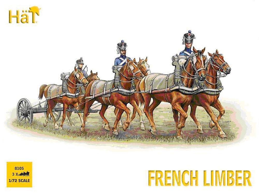 HAET 8105  1/72 Attelage de chevaux français 