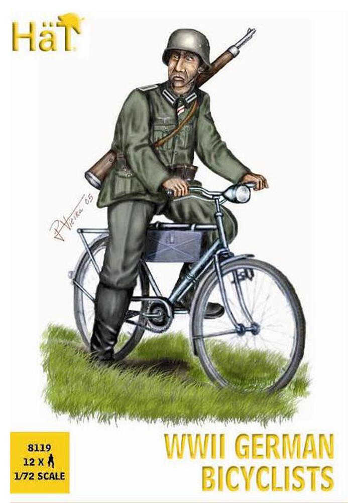 HAET 8119  1/72 WWII Soldats allemands à vélo 