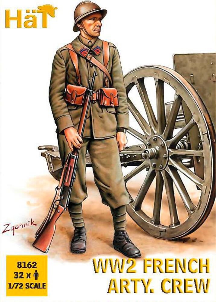 HAET 8162  1/72 WWII Équipe d'artillerie française 