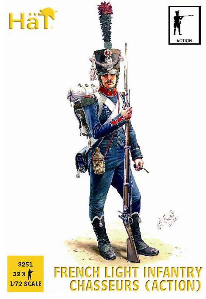HAET 8251  1/72 Infanterie légère française, Chasseurs, en action 