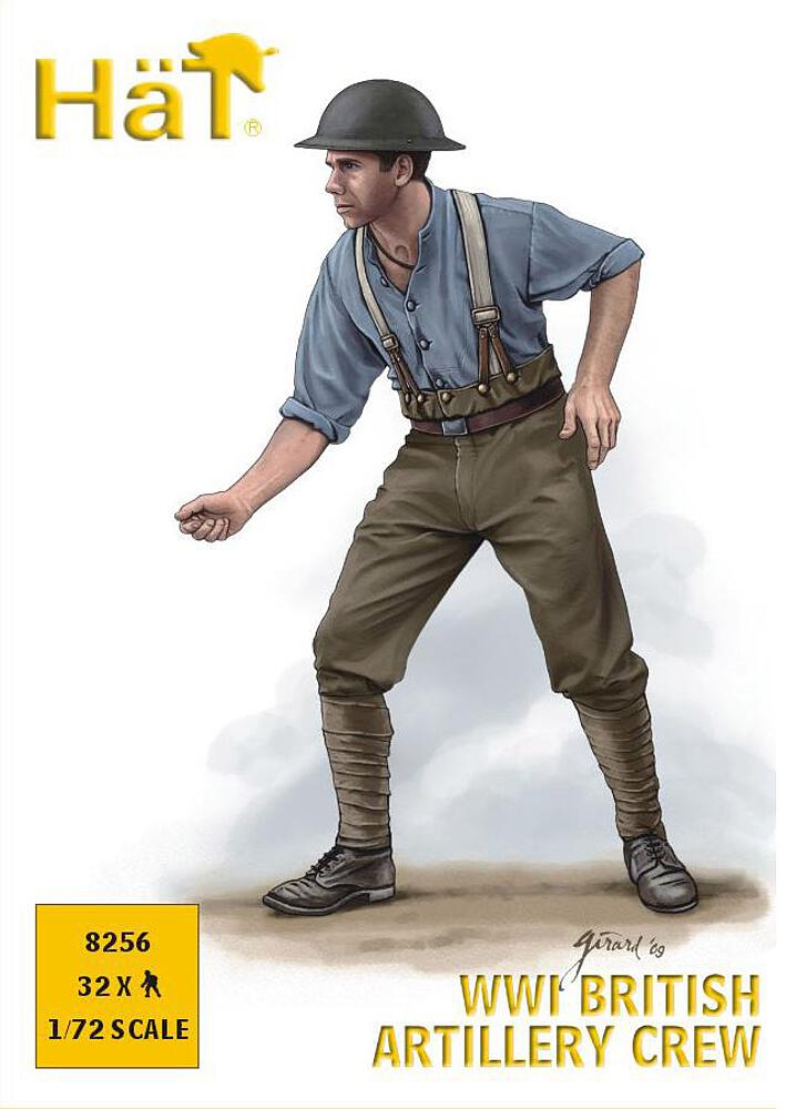 HAET 8256  1/72 WWI Équipe d'artillerie britannique 