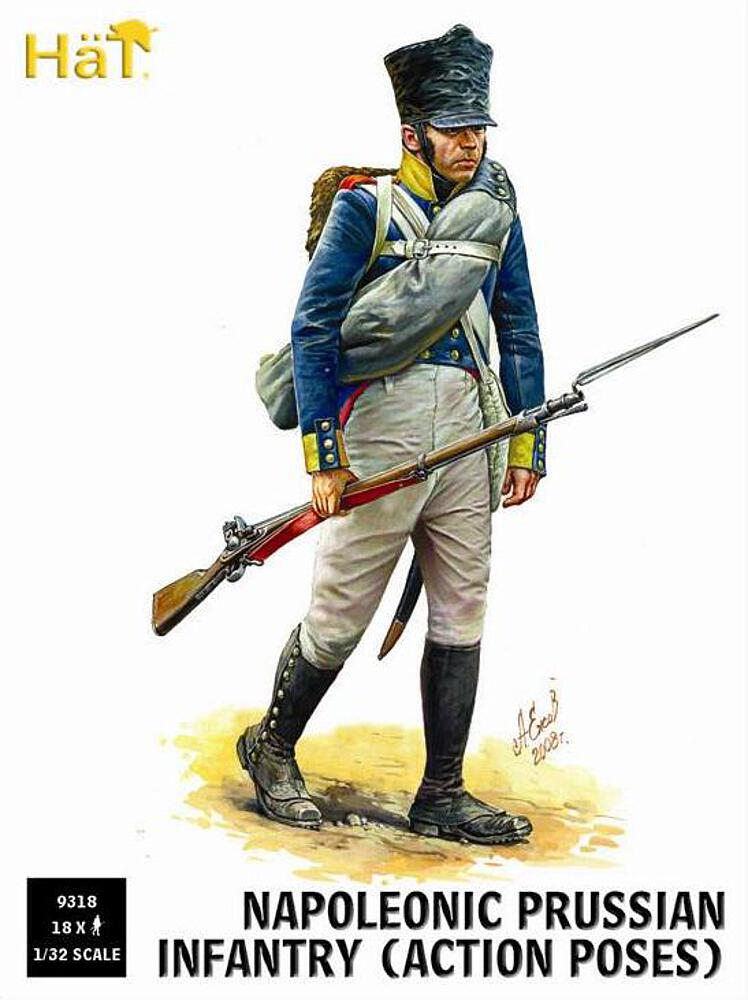 HAET 9318  1/32 Infanterie prussienne, en action 