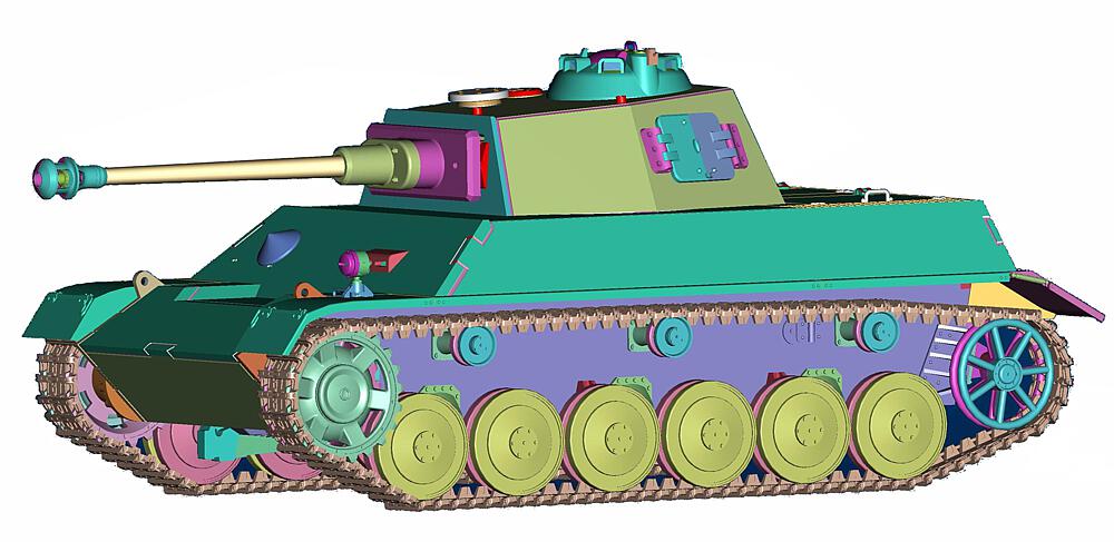 HOBBY BOSS 80150  1/35 chars de combat. II/IV sur châssis unifié 