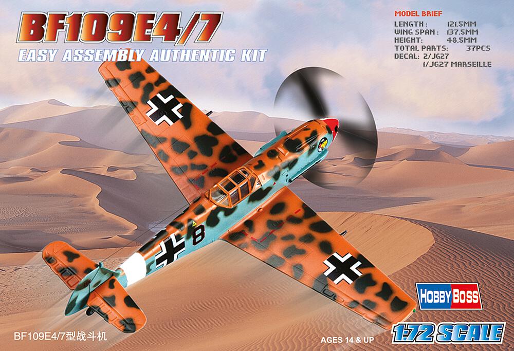HOBBY BOSS 80254  1/72 Me Bf 109 E4/7 