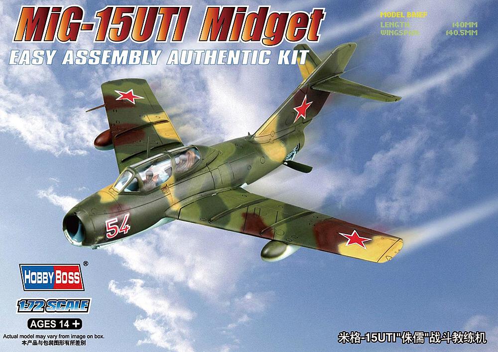 HOBBY BOSS 80262  1/72 MiG 15UTI Midget 