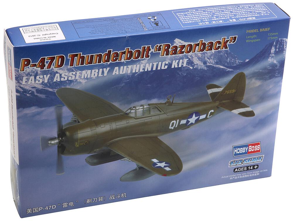 HOBBY BOSS 80283  1/72 P-47D Thunderbolt Razorback 