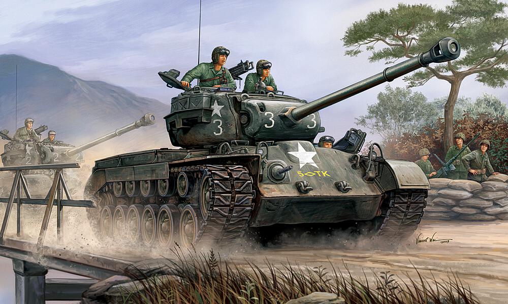 HOBBY BOSS 82425  1/35 M26A1 Réservoir lourd Pershing 