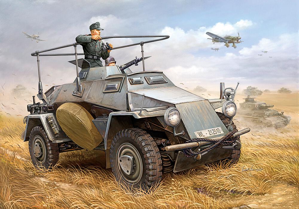 HOBBY BOSS 82443  1/35 Sd. Kfz. 223 Véhicule blindé léger de reconnaissance radio 