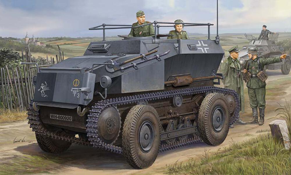 HOBBY BOSS 82491  1/35 Sd.Kfz. 254 Tracked Armoured Scout Car (voiture de patrouille armée) 