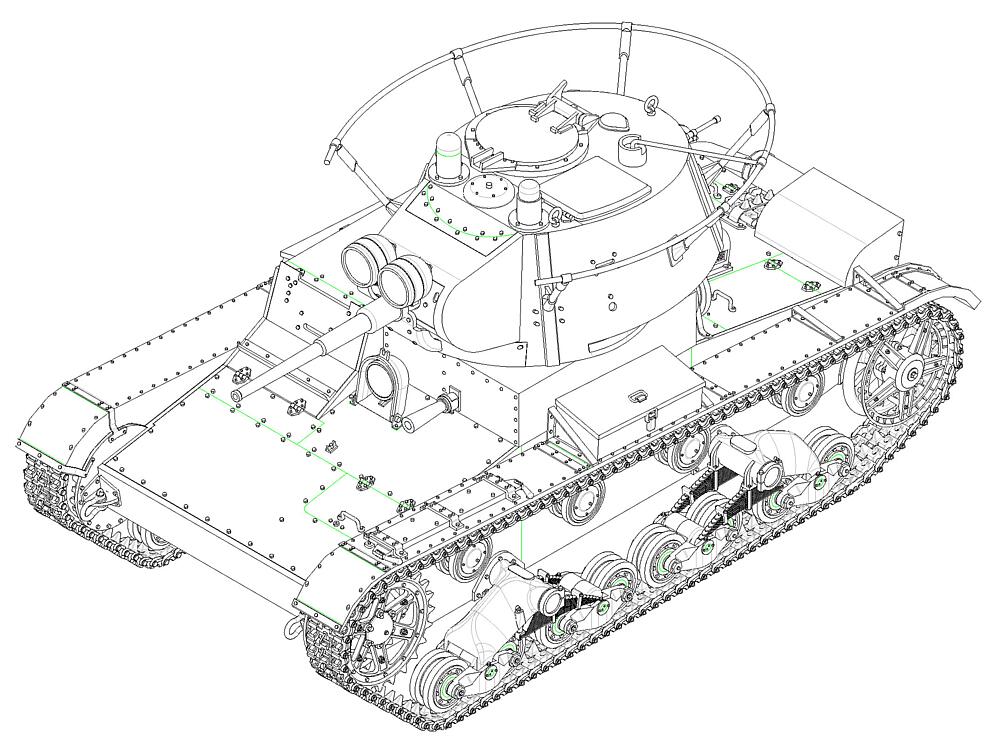 HOBBY BOSS 82497  1/35 T-26 modèle 1938 