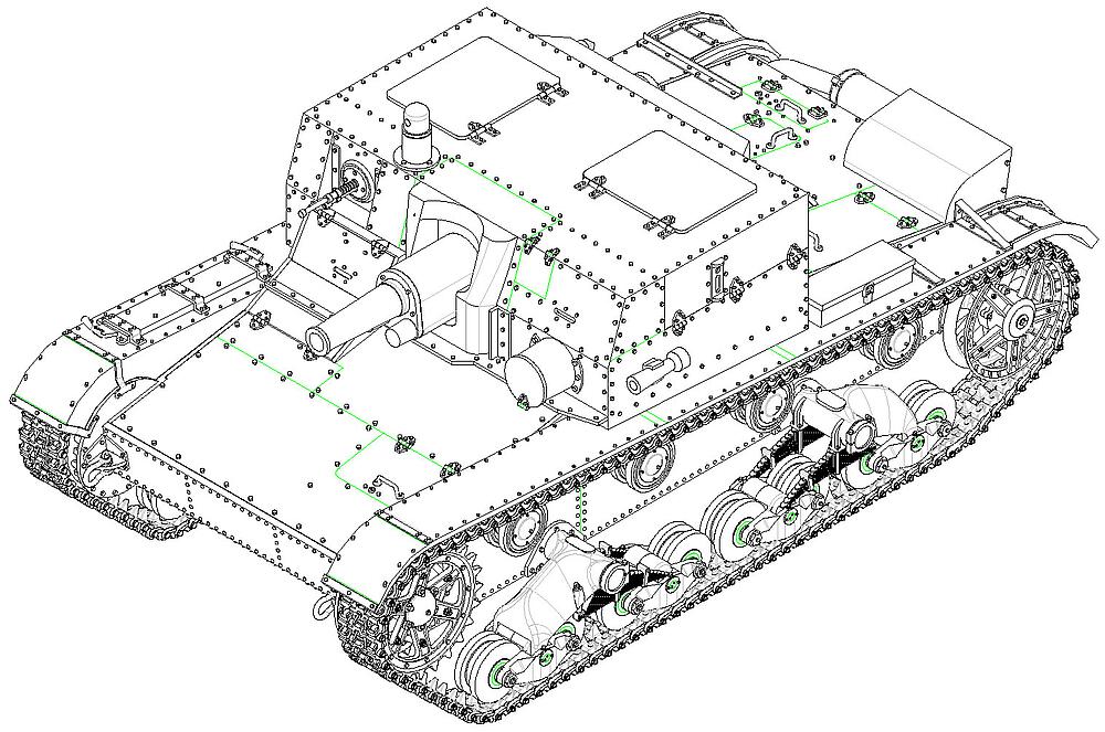 HOBBY BOSS 82499  1/35 AT-1 Affût automoteur 