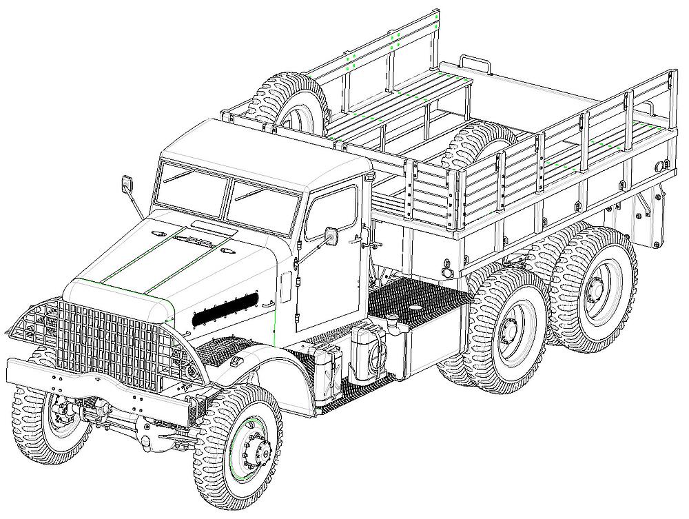 HOBBY BOSS 83801  1/35 Corbitt White 6 to. Camion 