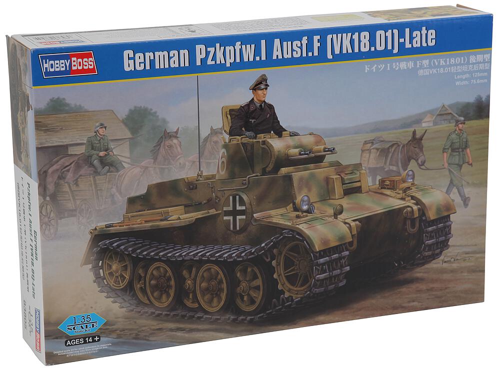 HOBBY BOSS 83805  1/35 Deutscher Pzkpfw I Ausführung F (VK1801), version tardive 