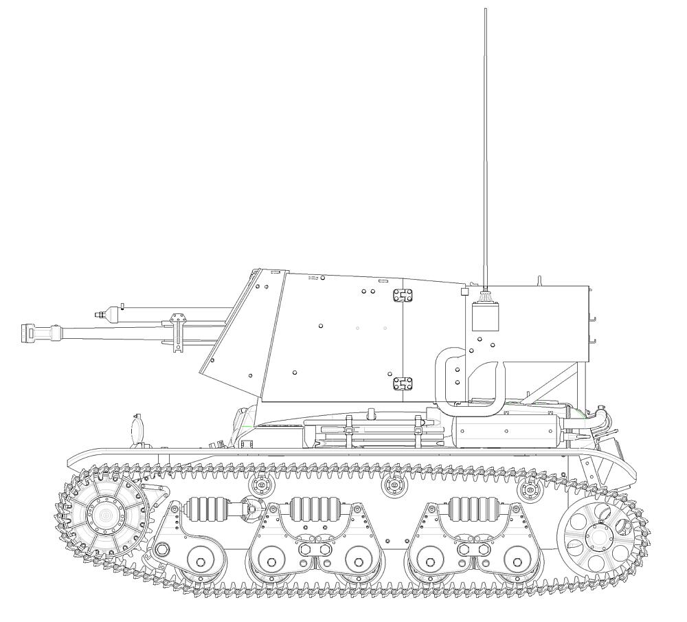 HOBBY BOSS 83807  1/35 4,7 cm Pak(t) Sfl.sur char de combat 35 R 731(f) 