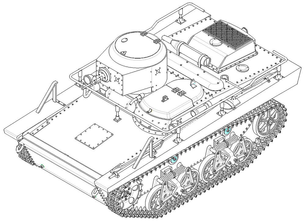 HOBBY BOSS 83820  1/35 T-37TU Char de commandement 