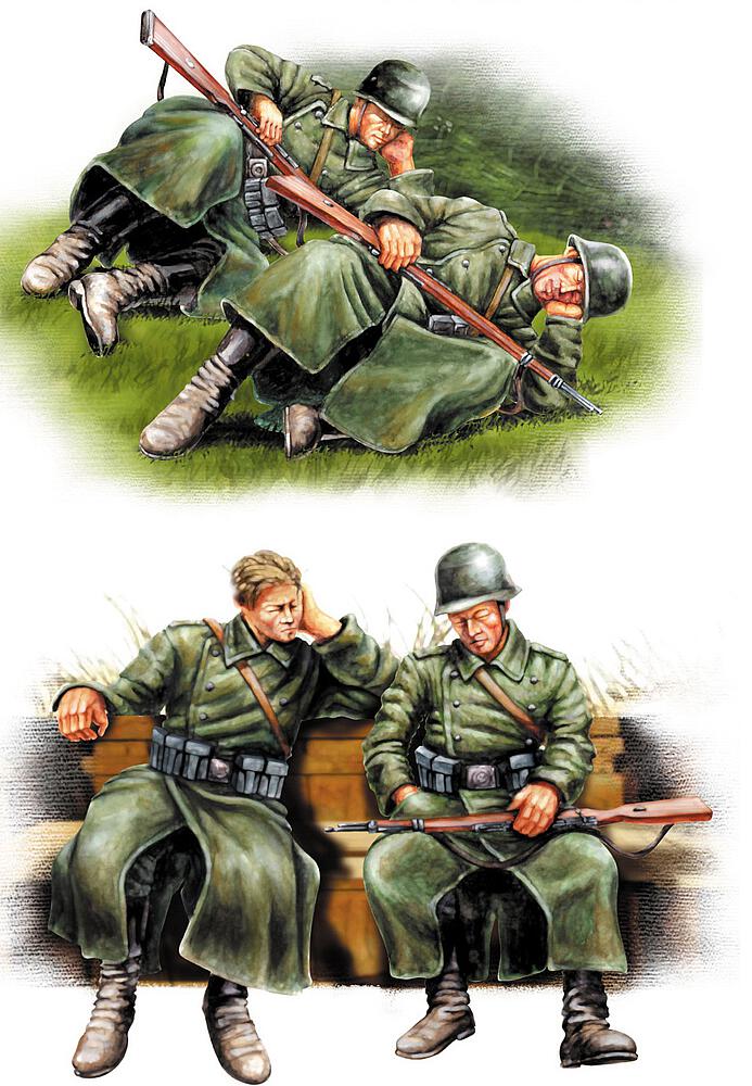 HOBBY BOSS 84420  1/35 Infanterie allemande, au repos 