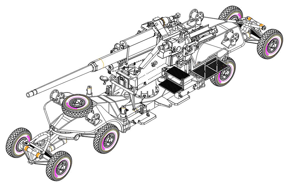 HOBBY BOSS 84545  1/35 12,8 cm Flak 40 