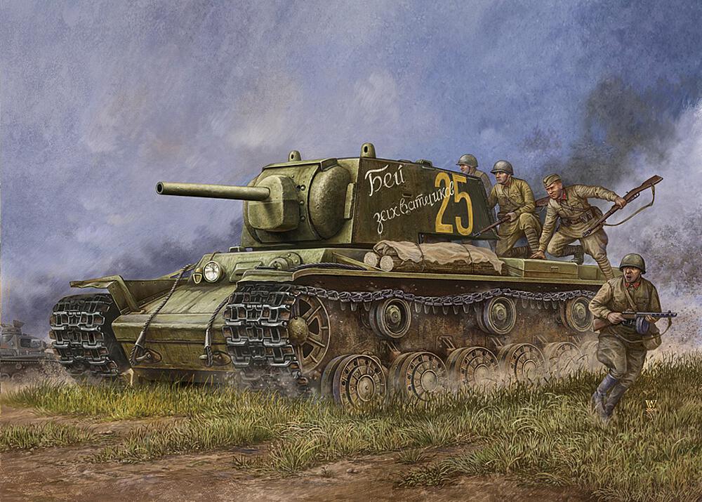 HOBBY BOSS 84810  1/48 KV-1 1941, tourelle étroite 