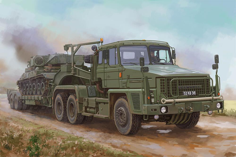 HOBBY BOSS 85527  1/35 Scammell Commander avec remorque Fruehauf 