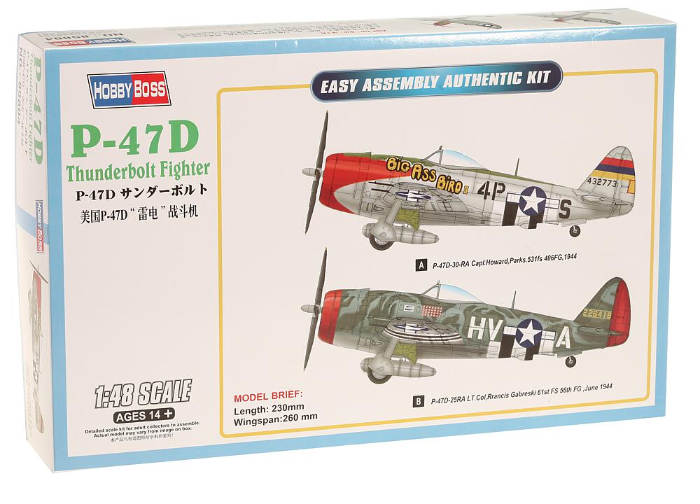 HOBBY BOSS 85804  1/48 P-47D Thunderbolt 