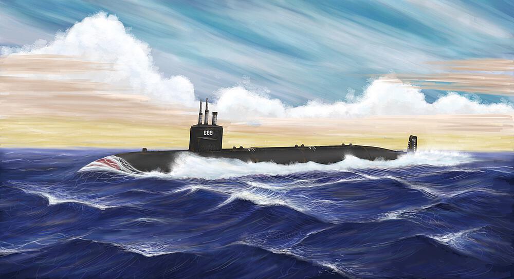 HOBBY BOSS 87014  1/700 SSN-688 USS Los Angeles 