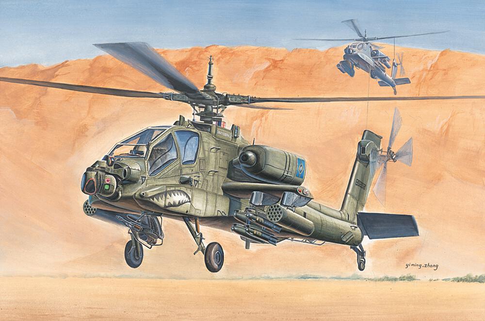 HOBBY BOSS 87218  1/72 AH-64A Apache 