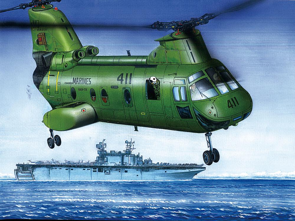 HOBBY BOSS 87223  1/72 CH46F Sea Knight 